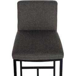 CLP Barkruk Freeport Zwart Frame - Stof - Donkergrijs -VIDAXL Winkel 4ef9e926a3d74b8eb208cbe3003f8008