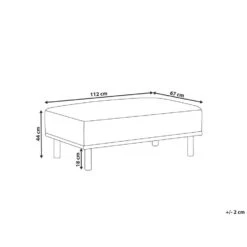 HOLT - Ottomaan - Taupe - Polyester -VIDAXL Winkel 4f3d697e90da4b7797dd226c3aa44f36 1