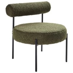 ALPHA - Fauteuil - Groen - Bouclé -VIDAXL Winkel 4ff26ec8fd1a4490b0f8d2c1b68bd6da
