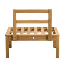 Middenfauteuil Orleans - Eucalyptushout - 78x72x65 Cm -VIDAXL Winkel 50103018 0900