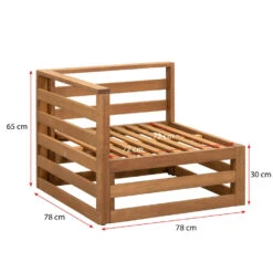 Loungebank Element Clermont - Hoek - 63x78x78 Cm -VIDAXL Winkel 50103020 9096