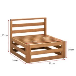 Loungebank Element Clermont - Midden - 63x78x72 Cm -VIDAXL Winkel 50103021 9096