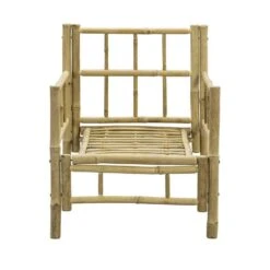 Loungestoel Tarifa Bamboe - Naturel - 82x66x75 Cm -VIDAXL Winkel 50109005 0100