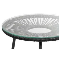 Bijzettafel Formentera - Antraciet - 50xØ50 Cm -VIDAXL Winkel 50155166 9000