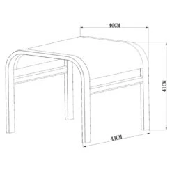 Le Sud Voetenbankje Cannes - Mat Grijs -VIDAXL Winkel 50155486 9100
