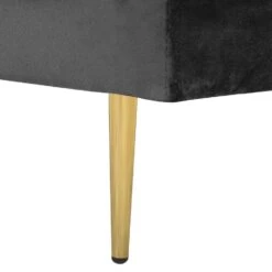 MIRAMAS - Chaise Longue - Zwart - Rechterzijde - Fluweel -VIDAXL Winkel 5030f0c37a5c4f2aaa7a1c4c07795000