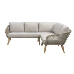 Loungebank Nant Hoekset - Wicker - 67x215x215 Cm - Incl. Kussens -VIDAXL Winkel 50403025 0100