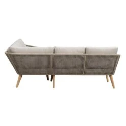 Loungebank Nant Hoekset - Wicker - 67x215x215 Cm - Incl. Kussens -VIDAXL Winkel 50403025 0900