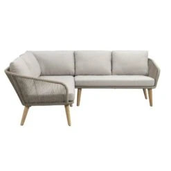 Loungebank Nant Hoekset - Wicker - 67x215x215 Cm - Incl. Kussens -VIDAXL Winkel 50403025 8000