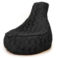 Parya Stoel Zitzak Bont - Zitzakfauteuil - Woonkamerzitzak - Zwart - Senior -VIDAXL Winkel 509e4974330e442492405329c986f7f7