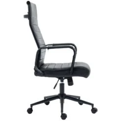 CLP Bureaustoel Kolumbus Mat Zwart Frame - Echt Leer - Zwart/zwart -VIDAXL Winkel 50b685cbae1d41f1b62a3aa4f69ff676