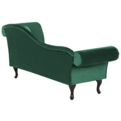 LATTES - Chaise Longue - Groen - Rechterzijde - Fluweel -VIDAXL Winkel 50c4693585c64e369a027d548c36c1a9
