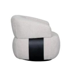 LABEL51 Fauteuil Valenza - Naturel - Stof - Zwart Hout - 79x83x73 Cm -VIDAXL Winkel 5135f4cc21e84d509fe0b0360dcdbcde