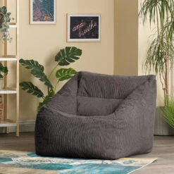 Icon Zitzack Morgan - Corduroy Zitzakfauteuil - Houtskool -VIDAXL Winkel 51c7d1854ae14ff898c0214fbd79a9a9