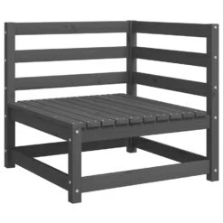VidaXL - Tuinhoekbank - Grijs - Grenenhout - Met Antracietkleurige Kussens -VIDAXL Winkel 51e1e2fabf2c4dcb81f45cf31942143c