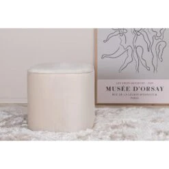 Svea - Arlo Poef - Velvet - Beige -VIDAXL Winkel 52d8655d547e4326acdcb165d70d9aba