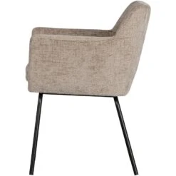 WOOOD Kam Eetkamerstoelen - Polyester - Zand - Set Van 2 -VIDAXL Winkel 533e14359fb040589c6ef0f40a8d8b72