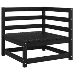 VidaXL - Tuinbank 2-zits - Zwart - Grenenhout - Met Kussens -VIDAXL Winkel 53af79f79d29407fa10573e4eff124c8