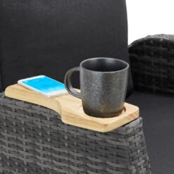 Tectake Wicker Fauteuil Pescara Met Aluminium Frame, Rugleuning Verstelbaar -VIDAXL Winkel 53f8eea54c9b4f24be59ca23af82c1f0