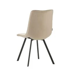 Eetkamerstoel Jimmy Velvet Taupe - Stof - Taupe -VIDAXL Winkel 5448e8aa4f5f417bab5645743b9932af