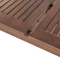 CESANA - Tuintafel - Donkerhout - 100 X 180/240 Cm - Acaciahout -VIDAXL Winkel 5450a67ee2084bf1b289ad3c8b6f63b2