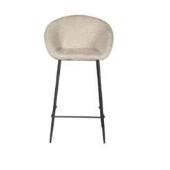 Barstoel Beige - Stof - 46x50x92cm - Amira - Set Van 2 -VIDAXL Winkel 5487bb419b5941848851c2de0ad777f4