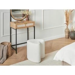 SCOTIA - Poef - Off-white - Chenille -VIDAXL Winkel 54a1e09f5b1b411f8b34a62c916e2da3