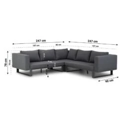 Hoek Loungeset 5 Personen Aluminium/Outdoor Textiel Grijs Lifestyle Garden 16 Hoek Loungeset 5 Personen Aluminium/Outdoor Textiel Grijs Lifestyle Garden -VIDAXL Winkel 54b53dddc8154abda837778d513b20f6