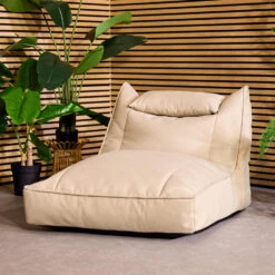 Icon Zitzak Lounger Nova - Olefin Zitzak Buiten - Beige -VIDAXL Winkel 54da661ce63142c498dfdf2643b25cf5