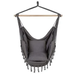 BONEA - Hangstoel - Grijs - Katoen -VIDAXL Winkel 557330f21c2940e0855b7beb39f05ee7