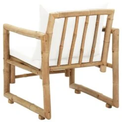 VidaXL Tuinstoelen 2 St Met Kussens Bamboe -VIDAXL Winkel 55f4b99f0e534a29b59837819ee647b8