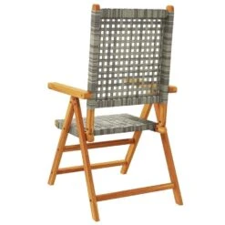 VidaXL - Tuinstoelen - Grijs - Acaciahout En Poly Rattan - 2 Stuks -VIDAXL Winkel 56b13e34376542d2a90c32d528cd1a2a