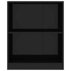 VidaXL Boekenkast 60x24x74,5 Cm Bewerkt Hout Hoogglans Zwart -VIDAXL Winkel 56e881d7c7df41f1a18457e9fae84d45