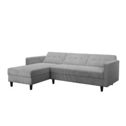 Hartford II - 3-zits Hoekslaapbank In Grijs Stof -VIDAXL Winkel 57b9d2122f954690a2eac1012516aa84