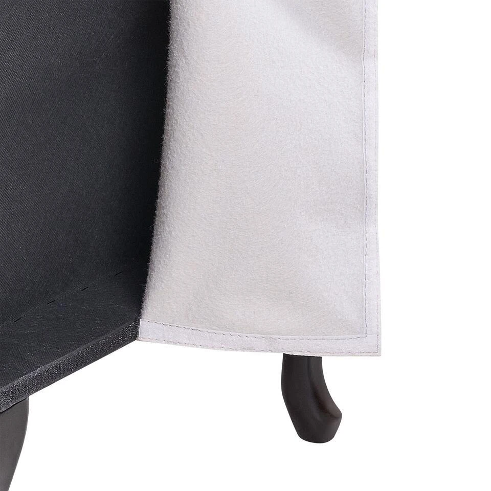 PESSAC - Chaise Longue - Lichtgrijs - Linkerzijde - Fluweel 12 PESSAC - Chaise Longue - Lichtgrijs - Linkerzijde - Fluweel - Afbeelding 12