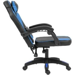 CLP Bureaustoel Orkney Zwart Frame - Kunststof - Zwart/blauw -VIDAXL Winkel 581481db5fbe439282e9a099b08d6dec