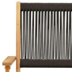 VidaXL - Tuinstoelen - Zwart - Acaciahout En Polypropeen - 2 Stuks -VIDAXL Winkel 598cd11058b94ec99ddfa41faaad8588