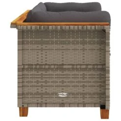 VidaXL - Tuinbank - Grijs - Poly Rattan - 2 Stuks -VIDAXL Winkel 59ebecda127848f19d0a7abfed6228af