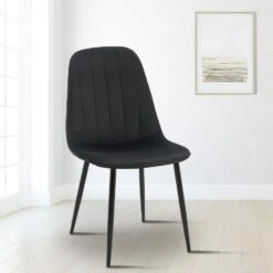 CLP Eetkamerstoel Baxter Zwart Frame - Metaal - Zwart -VIDAXL Winkel 5a1a71754b7640e8b453b4a2671004e8