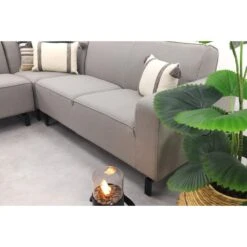 VDG Boavista Sunbrella Hoekbank (3-delig) - Nature Grey -VIDAXL Winkel 5ac82968f1a44d1682aad117b80c8702