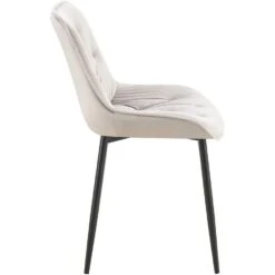 CLP Set Van 2 Eetkamerstoel Wallace Zwart Frame - Fluweel - Grijs -VIDAXL Winkel 5ad3f16cddda49fbb435c43b9a1c13ea