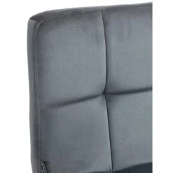 CLP Barkruk Peru Zwart Frame - Fluweel - Donkergrijs -VIDAXL Winkel 5b20cc9304334c6e898c9e52ae90286e