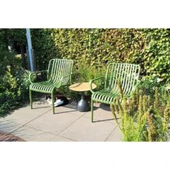 Stripe Loungestoel - Mosgroen -VIDAXL Winkel 5b2a6efec6964ee1bbeb7207c9364106