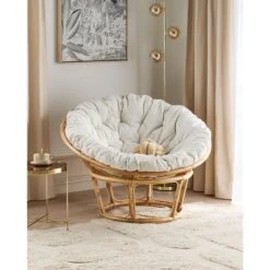 SALVO - Fauteuil - Lichtbeige - Rotan -VIDAXL Winkel 5b3b7291c84f47a8a02cf1683f13482a