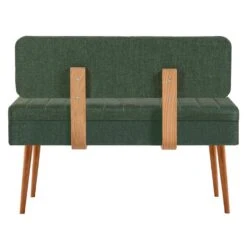 Eetkamerbank Vina - 110x40x82cm - Den/groen -VIDAXL Winkel 5b928fffe70d40158e78ea204dd57339