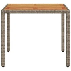 VidaXL - Tuintafel - Grijs - Poly Rattan - 90 X 90 X 75 Cm -VIDAXL Winkel 5bf08dc1e0b04b358583c4ecfb206bf1