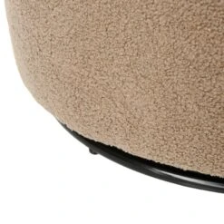 DAVIK - Fauteuil - Taupe - Bouclé -VIDAXL Winkel 5d88be2d75234a8a9e21d933e693c15c