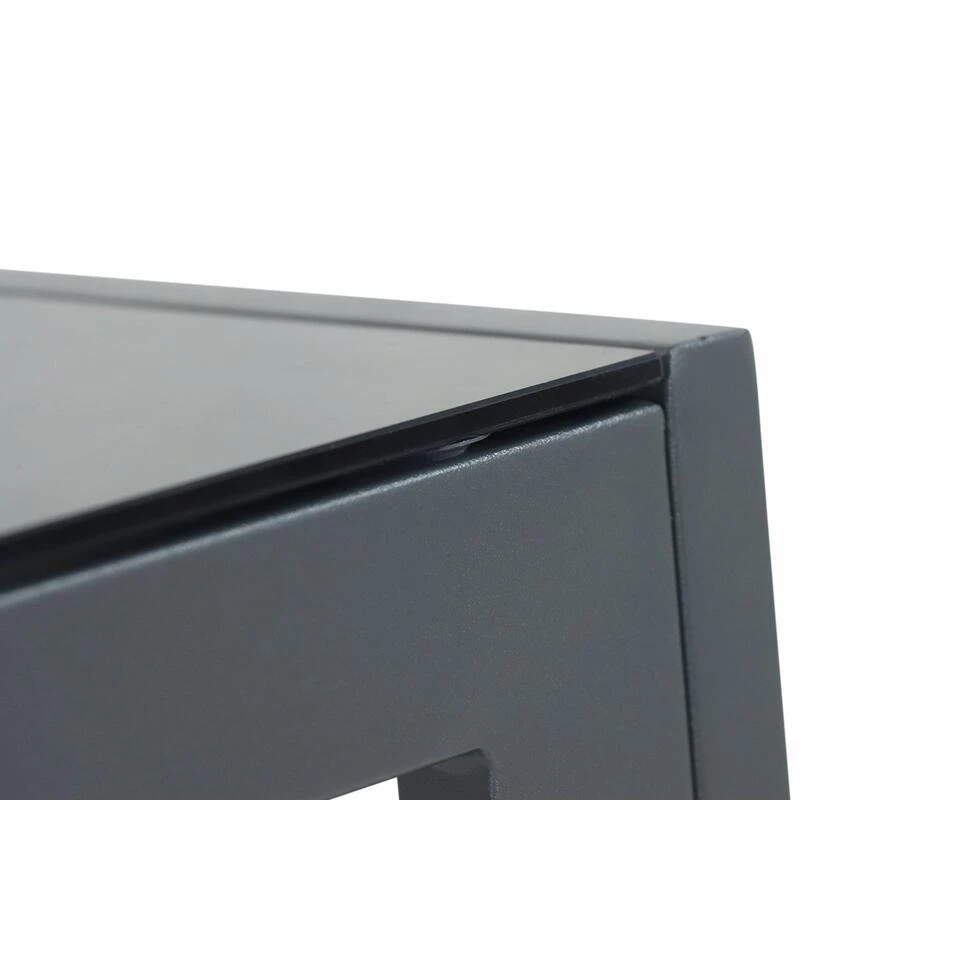 Dining Tuintafel Vierkant 85 X 85 Cm Aluminium Grijs Venustas 8 Dining Tuintafel Vierkant 85 X 85 Cm Aluminium Grijs Venustas - Afbeelding 8