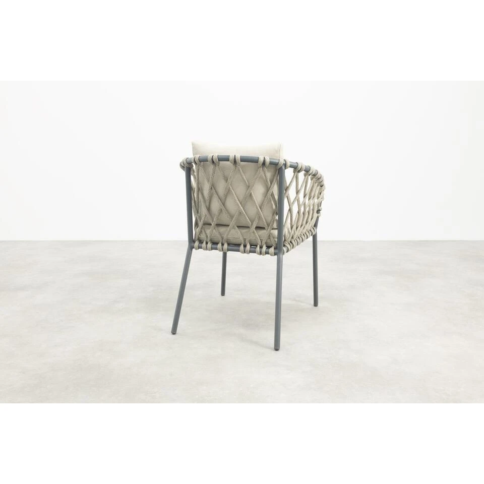 Sara Tuinstoel - Rope/Antraciet 4 Sara Tuinstoel - Rope/Antraciet - Afbeelding 4