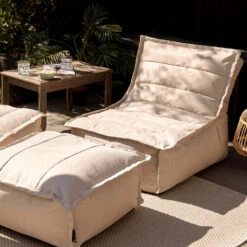 Icon Zitzak Lounger En Poef Dolce - Zitzak Buiten - Beige -VIDAXL Winkel 5e54efce0f7a4dfc9777f858260151e3